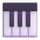 Emoji van teams muzikaal toetsenbord