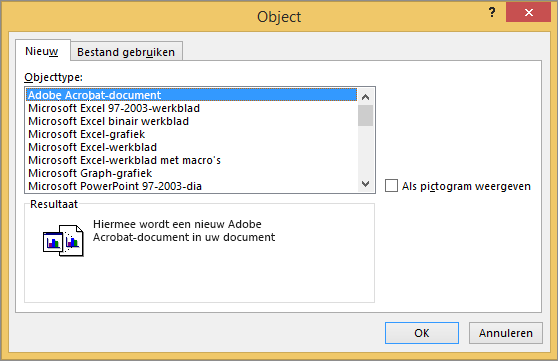 Een Object Invoegen In Word Of Outlook - Microsoft Ondersteuning