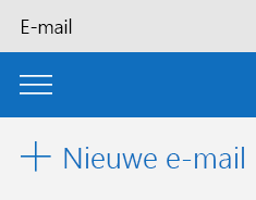Knop voor nieuwe e-mail in Outlook Mail-app