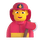 Emoji strażaka mężczyzny w aplikacji Teams