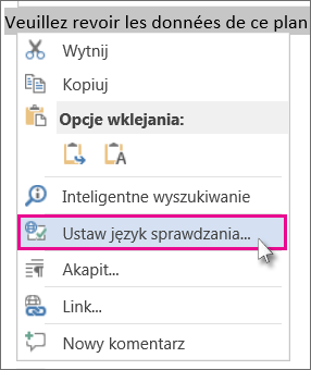 Sprawdzanie pisowni i gramatyki w innym języku - Pomoc techniczna