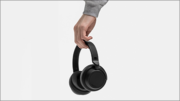 Trzymanie słuchawek Surface Headphones