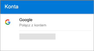 Aplikacja Outlook dla systemu Android może automatycznie znaleźć Twoje konto Gmail.