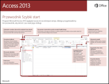 Przewodnik Szybki start dla programu Access 2013