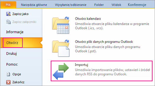 Importowanie Kontaktów Do Programu Outlook Pomoc Techniczna Pakietu Office 8659