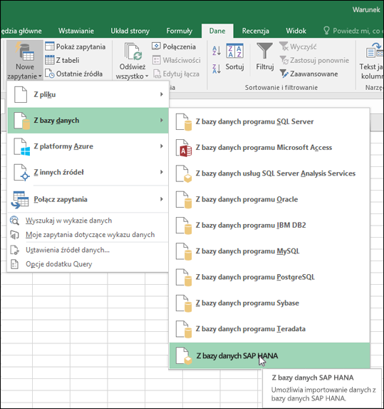 Importowanie Danych Z Zewnętrznych źródeł Danych (Power Query) - Excel