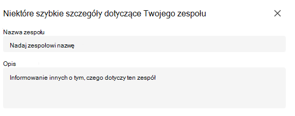 szczegóły zajęć