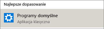 Programy domyślne w systemie Windows