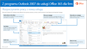 Miniatura przewodnika dotyczącego przechodzenia z programu Outlook 2007 do usługi Office 365