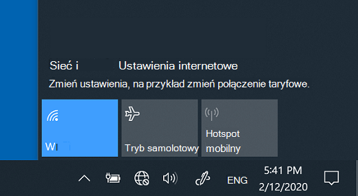 Ustawienia sieci w Windows 10