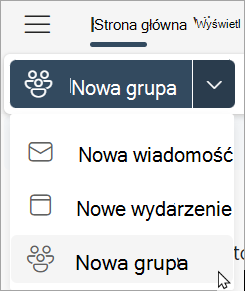 Na wstążce wybierz nową grupę > nową grupę