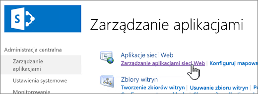 Otwieranie ustawień aplikacji sieci Web