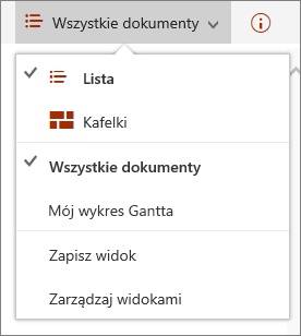 Menu widoki w programie Microsoft Edge