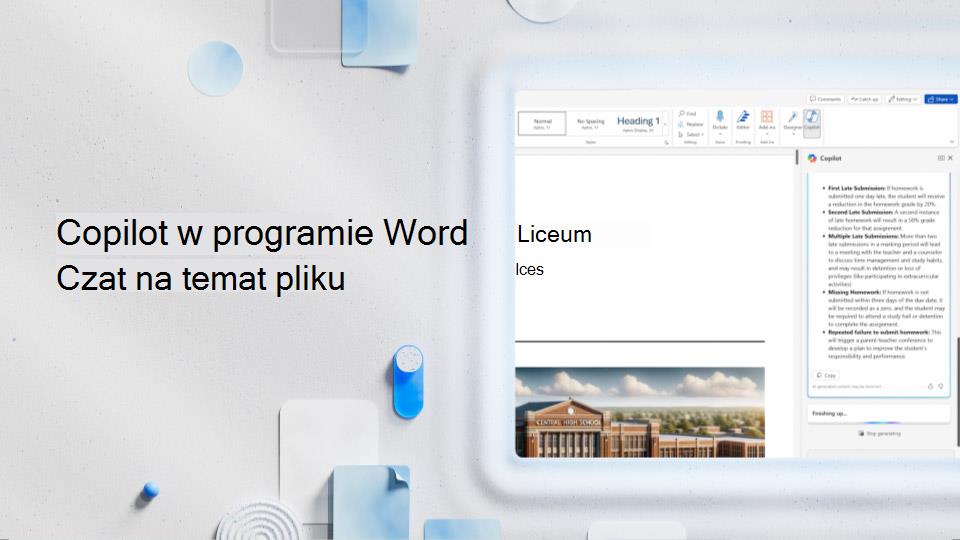 Wideo: porozmawiaj z aplikacją Copilot na temat pliku w programie Word