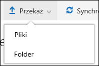 Office 365 Upload plików lub folderów do biblioteki dokumentów