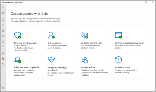 Aplikacja Zabezpieczenia Windows w systemie Windows 11