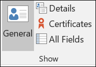 Zrzut ekranu przedstawiający ikonę Szczegóły służącą do wprowadzania dodatkowych informacji kontaktowych.