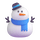 Emoji bałwana w aplikacji Teams bez śniegu