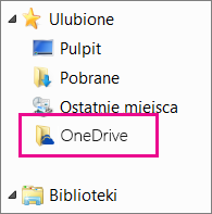 Folder OneDrive w Eksploratorze Windows