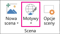 Opcja Motywy w dodatku Mapy 3-W
