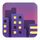 Emoji panoramy miasta w aplikacji Teams o zmierzchu
