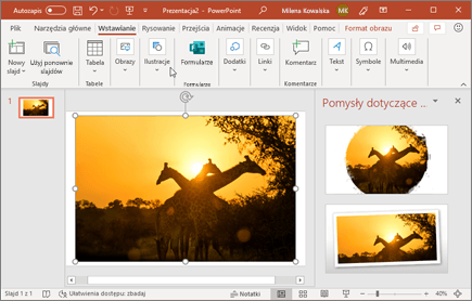 Projektant pozwala ulepszyć zdjęcia na slajdach za pomocą jednego kliknięcia.