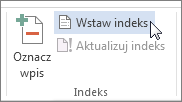 Wstaw indeks