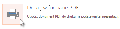 Drukowanie slajdów w formacie PDF