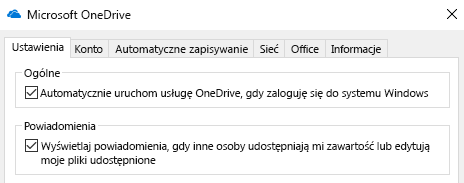 Aby wyłączyć wszystkie powiadomienia dotyczące udostępnionych OneDrive, przejdź do ustawień aplikacji OneDrive i wyłącz je.