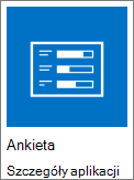 Ikona aplikacji Ankieta dołączona do programu SharePoint