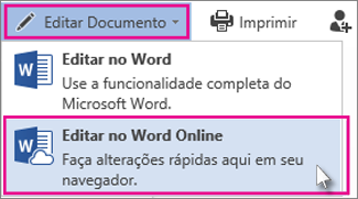 Editar no Word Online