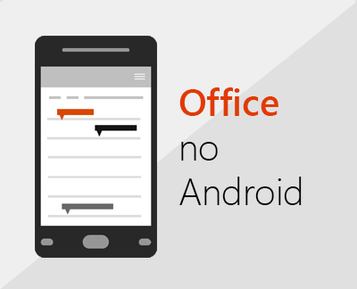 Clique para configurar o Office para Android
