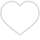 Emoticon de coração branco