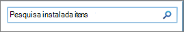 Caixa de pesquisa Itens Instalados da Pesquisa do SharePoint 2010