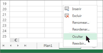 Ocultar Ou Reexibir Planilhas Excel