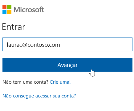 Entrar no SharePoint Online