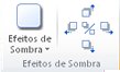 Grupo Efeitos de Sombra no Publisher 2010