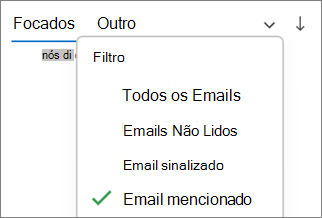 Filtrar para Email Mencionado no Outlook para Windows