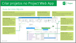 Guia de Início Rápido: Criar projetos no Project Web App