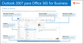 Miniatura para obter guia para alternar do Microsoft® Office Outlook® 2007 para o Microsoft Office 365