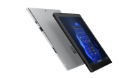 Mostra o Surface Pro 7 aberto e pronto para uso.