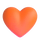 Emoji de coração laranja do Teams