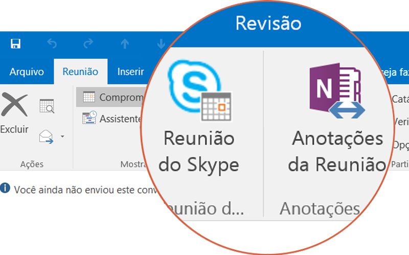 Colabore com o Skype e o OneNote