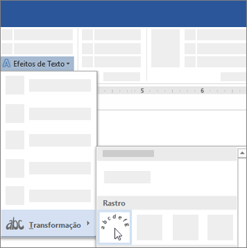 Opção para transformar texto para seguir um caminho