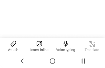 Captura de tela de digitação por voz