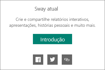 Feito pela identidade visual do Sway