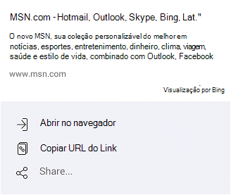 Maneiras de abrir o MSN.com