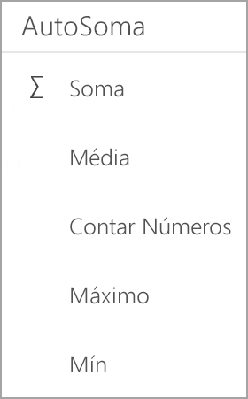 Soma do Excel do tablet Android