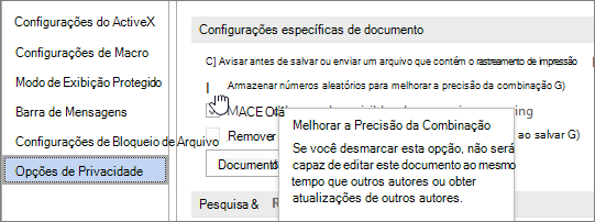 Configuração para armazenar números aleatórios