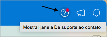 Entrar em contato com o suporte na captura de tela cinco do Outlook